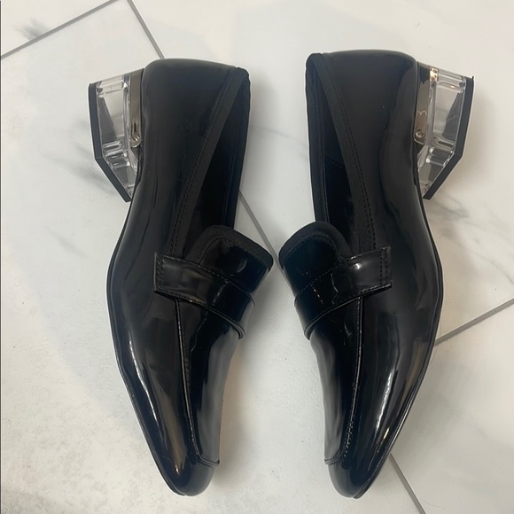 Nine West Black Patent Leather Loafers Flats - Picture 3 of 5